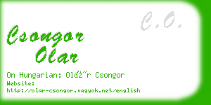 csongor olar business card